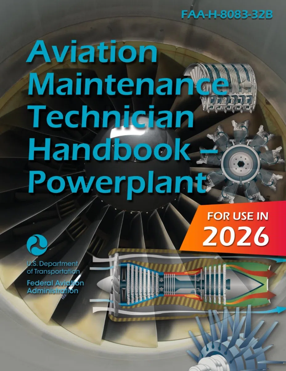 FAA-H-8083-32B Aviation Maintenance Technician Handbook Powerplant Color Print